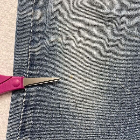 Levi's 511 Black Label Slim Denim Jeans Distressed Men's Size 31x32 - Picture 11 of 16